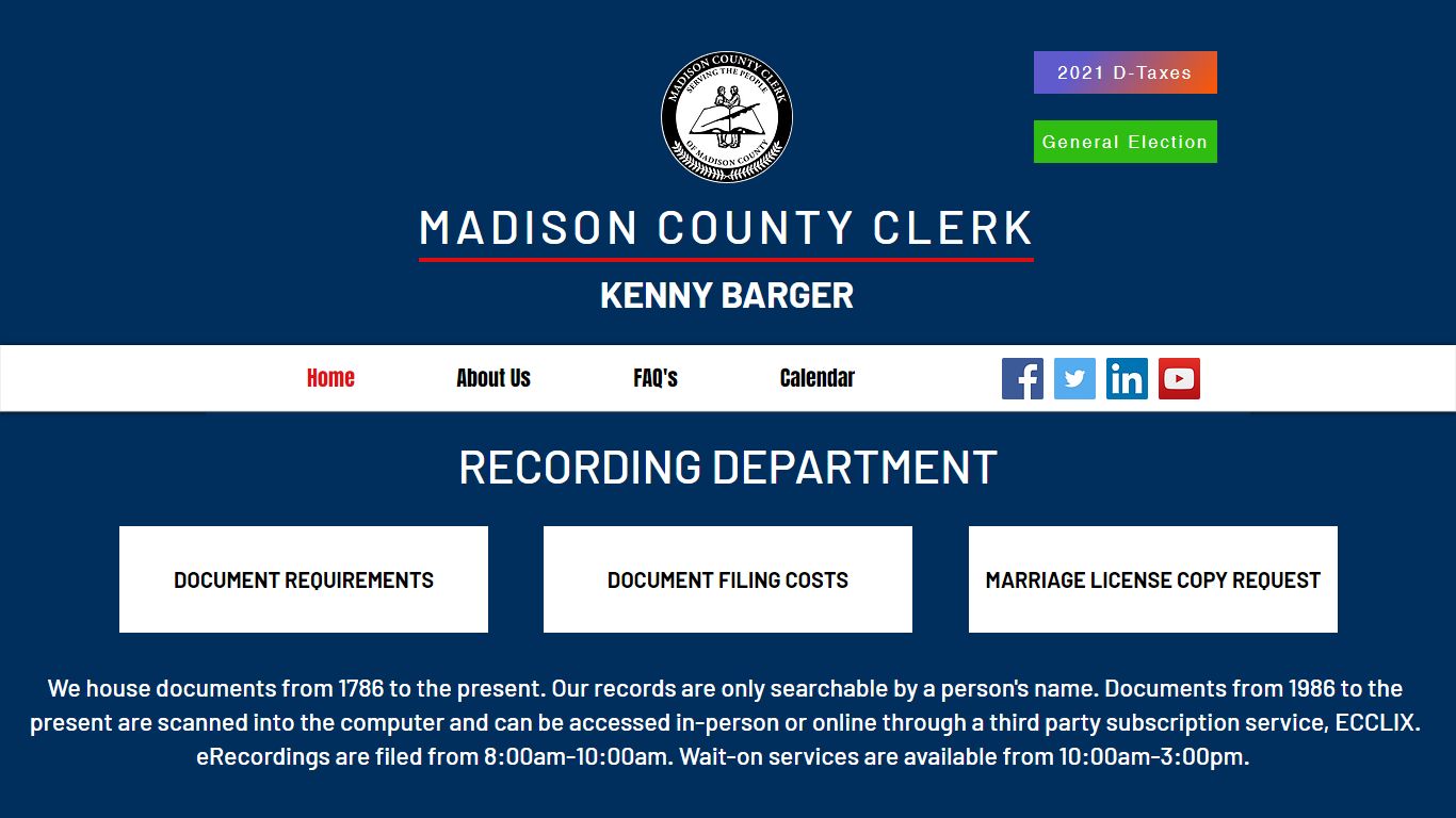 Recordings | Madison County Clerk's Office